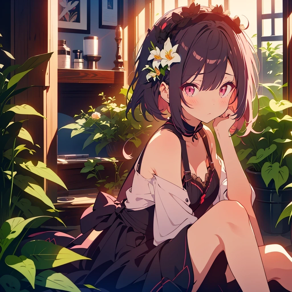 Repaint the lilies in black、Black Lily