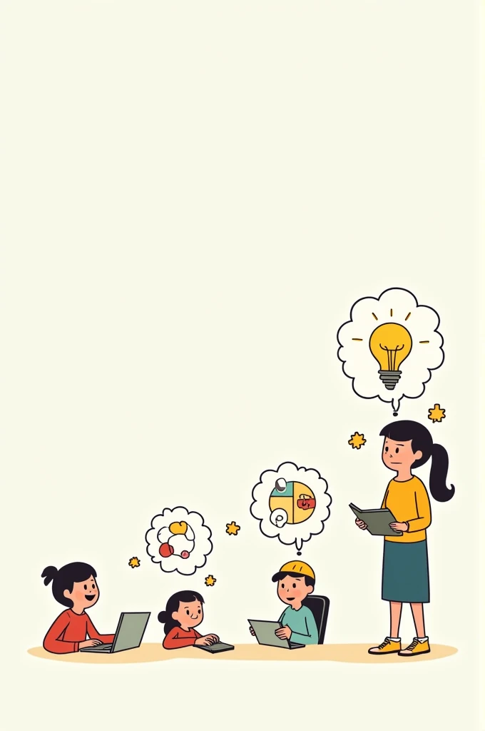 cartoons showing the process of integrating new information with existing schemas.