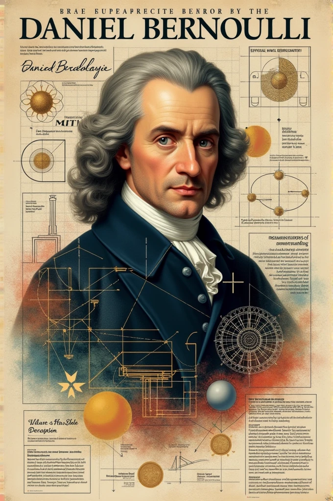 Daniel Bernoulli and his biography poster