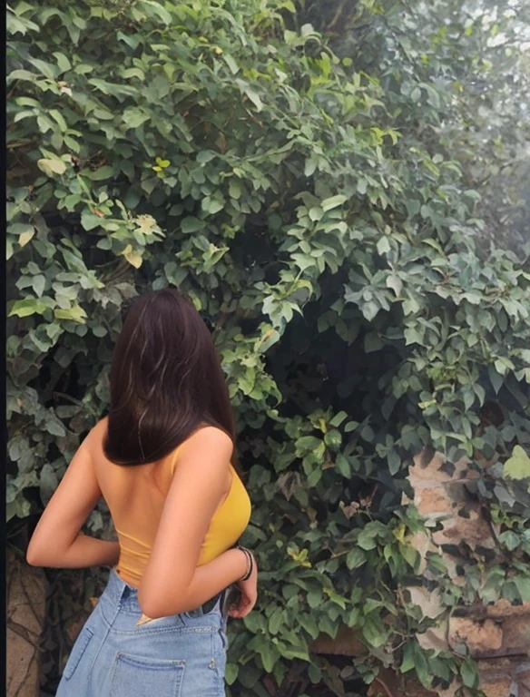 Make the hair longer in light brown and straight hair. The top should be dark blue 