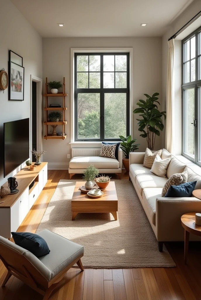 15feet X15feet living room