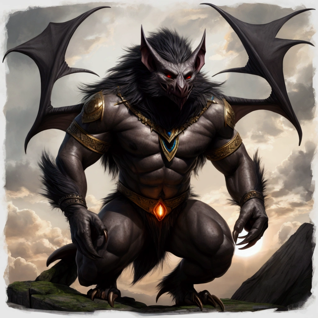 ((ultra realistic: 1.2)) camazotz werebat