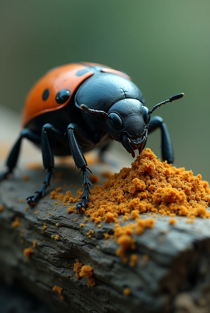 One day a young beetle had managed to collect a large quantity of excrement which he had to take home to the mountain before nightfall.