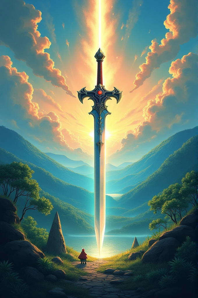 A wallpaper of the Master Sword from The Legend of Zelda