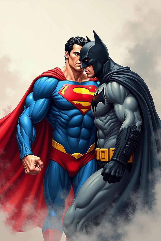 make me a superman vs batman in drawing