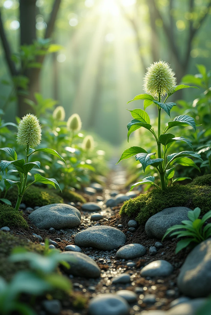 create a 3d ultra high resolution image.
Show a fictive website about plants