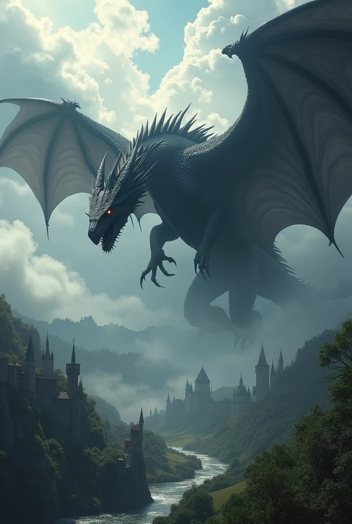 Create a balerion the black dread dragon images