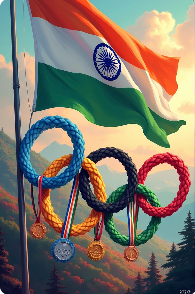 India stands at 71st position with 6 medals ( 1🥈 and 5 🥉)and 6 fourth position performances in Paris 2024 olympics.