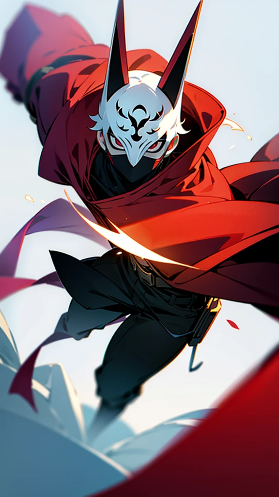 Create an anime character that wears a mask