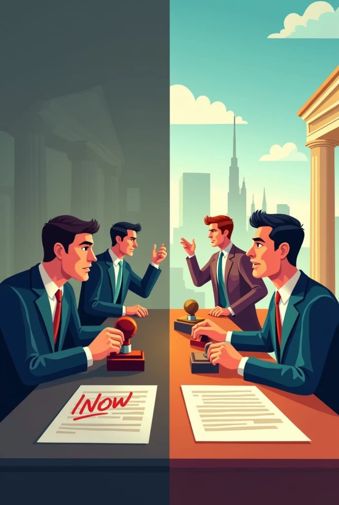 Scene**: Split screen showing a traditional bank with a “No” stamp on an application form and a contrasting scene of United Fundings with enthusiastic staff and happy entrepreneurs receiving support.
- **Visuals**: Emphasize the warmth and energy of United Fundings, using bright colors and dynamic animations.
