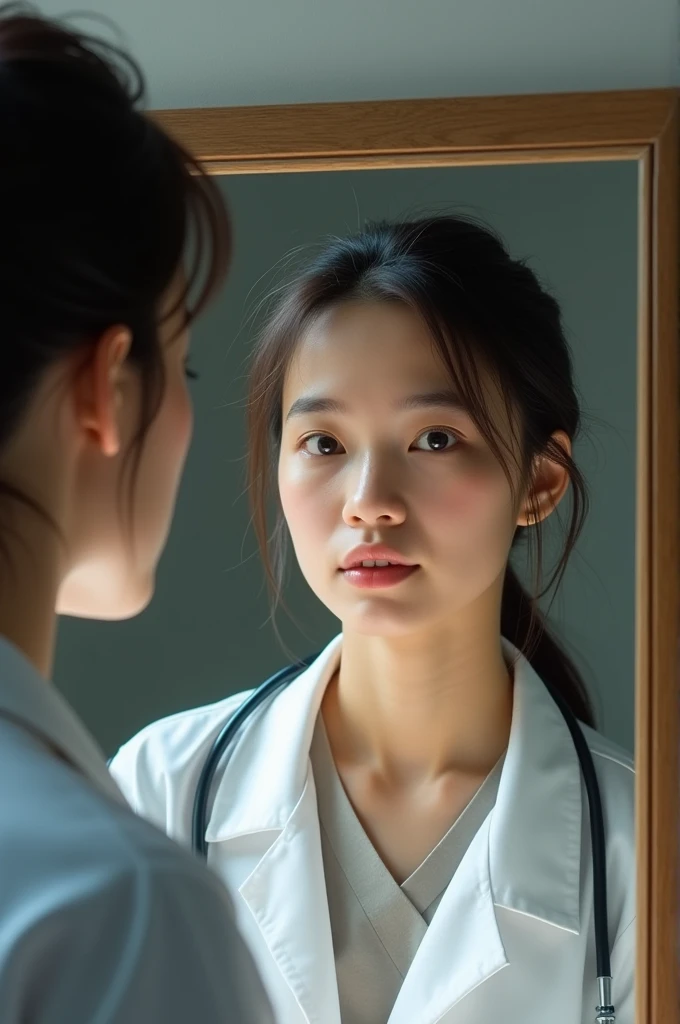 I see in mirror my self to becoming doctor because I born to beacon a doctor