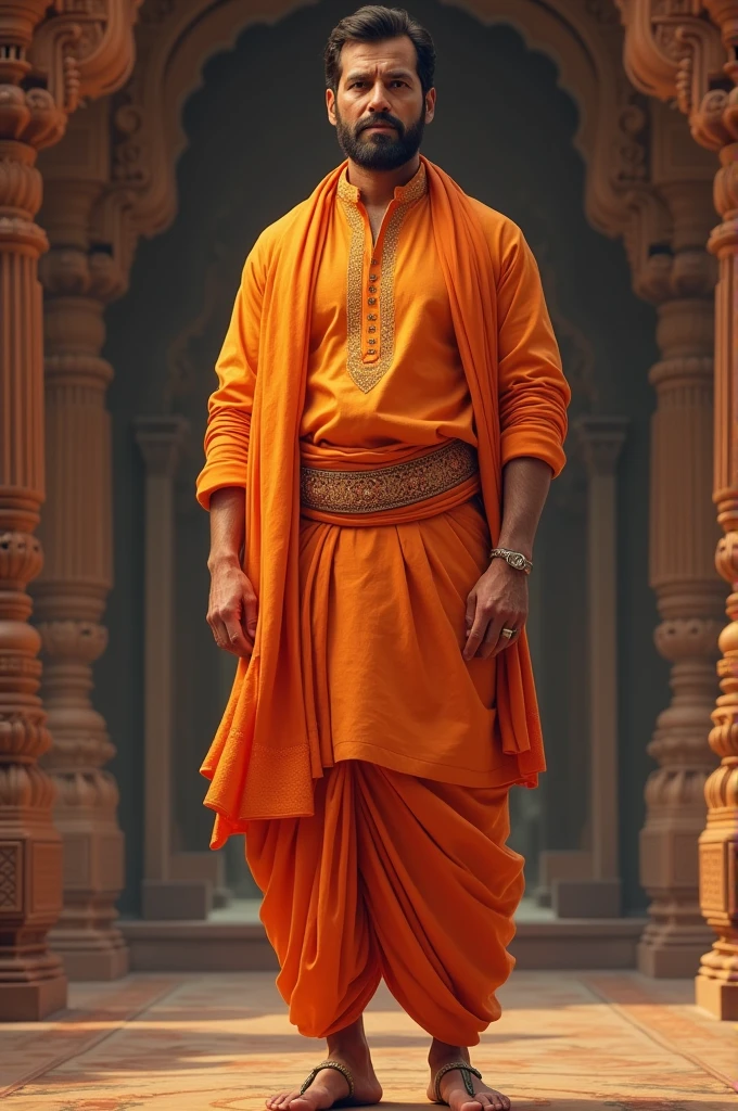 Rahul Gandhi Hindu clothes orange color