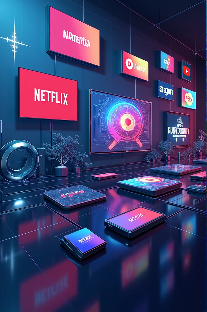 Create image with all streaming platforms