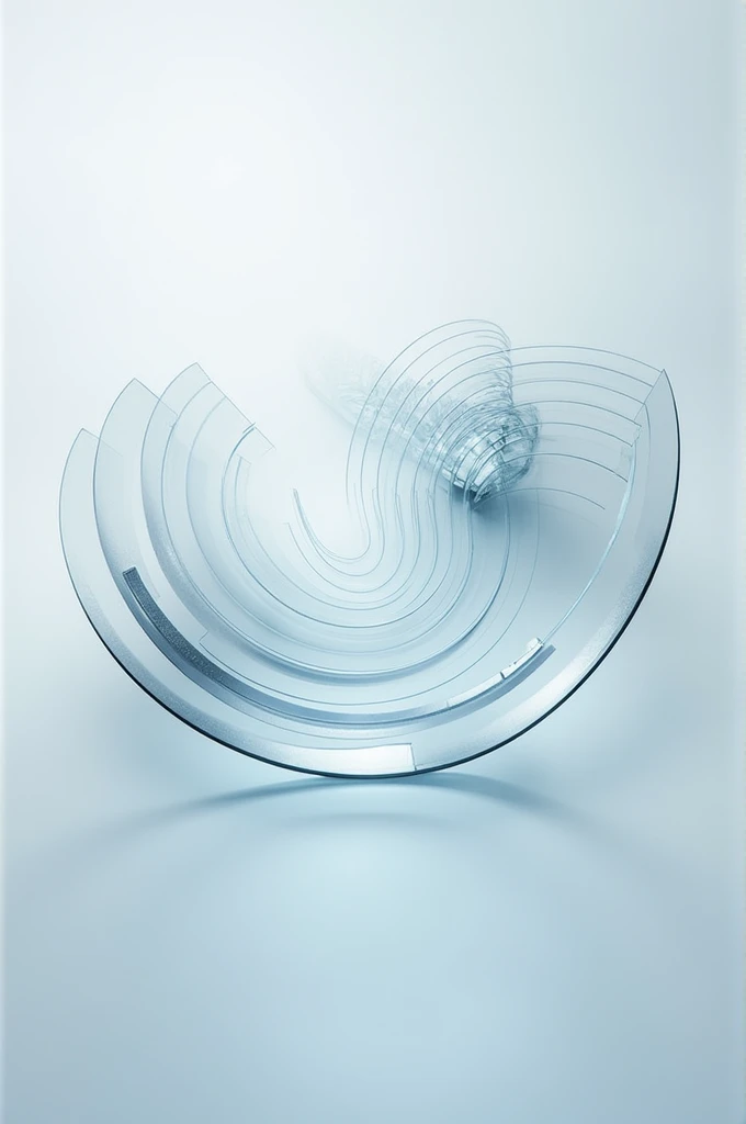 Progressive ophthalmic lens with its parts
