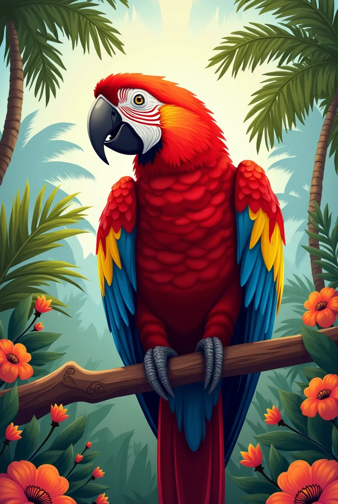 Illustration about the national bird of Honduras and its culture