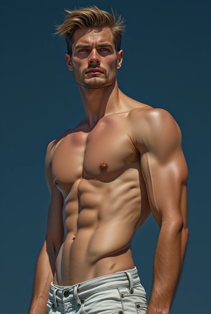 illustration that evoke stoicism men from 25 years old, shirtless, barefoot, strong, slim body Importance of Reason Style: Scientific realism, with a focus on detail and precision. Color palette: Cool, neutral tones (navy blue, gray, white) to convey clarity and objectivity. ((images that reflect the strength and masculinity of male models, seductive, sensual, sexy, lusty))
((the most sexy, seductive, lusty face gaze eve mader))
(homoerotism_fullbody_nsfw_seductive)
Energy intense vibrant dark colors palette
becoming the subject composition,