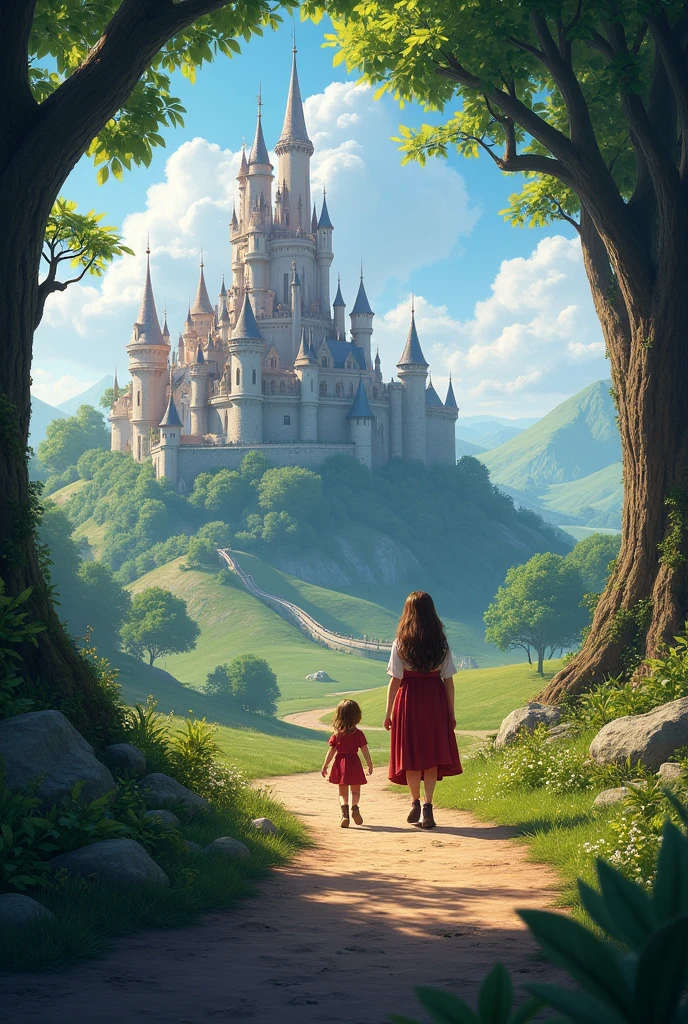 Poster for a Disney live action movie called: Enchanted Kingdom in format 16:9