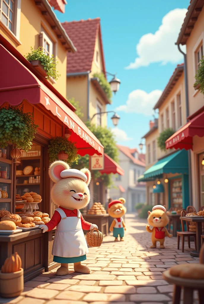 Boulangerie animed background 
