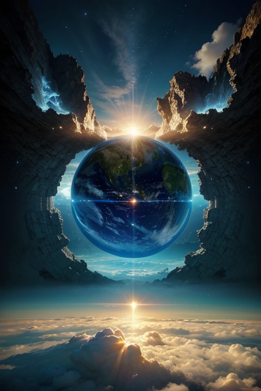The world is created,Fantasy,Cloud Window,creation myth