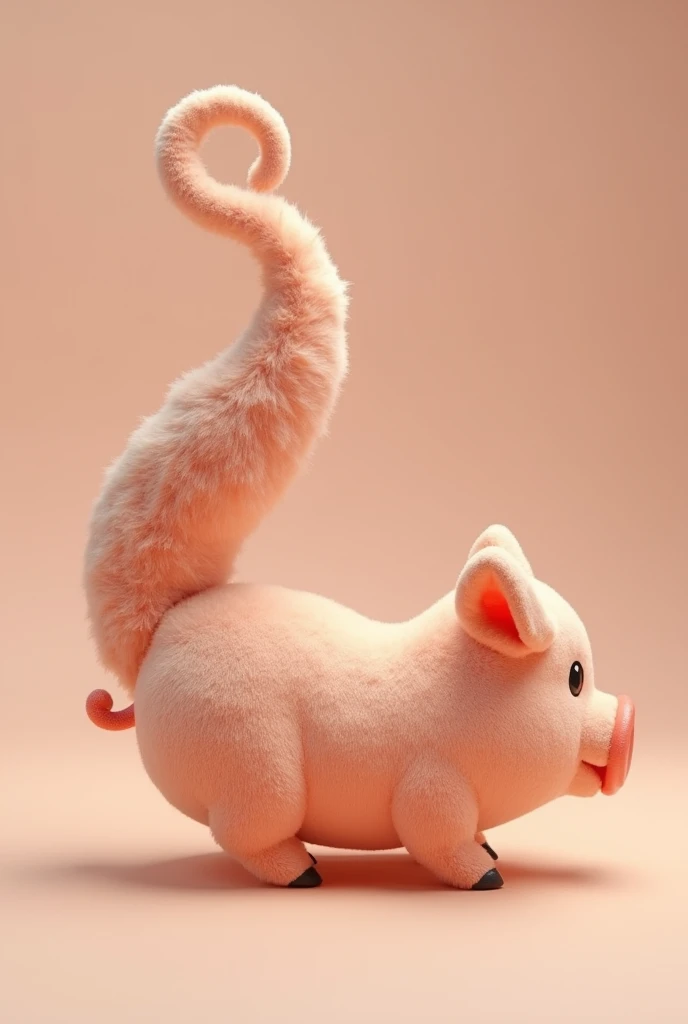 Individual pig tail for play (only the tail)