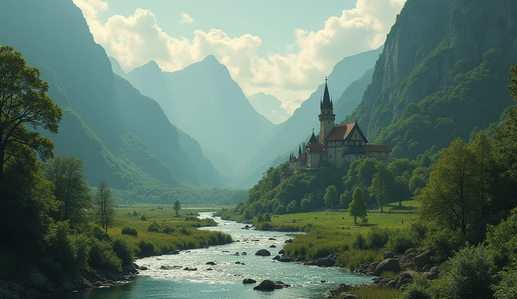 Once upon a time, in a kingdom nestled between emerald mountains and a sparkling river, there was a wise and benevolent king named Aric. His realm was known for its prosperity and peace, thanks in large part to his just rule and compassion for his people.