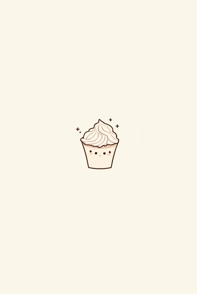 Create a minimalist anime style cake logo