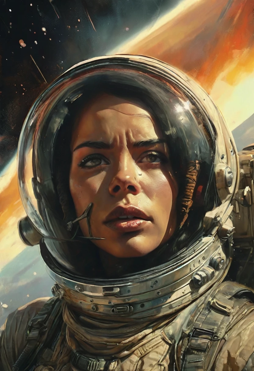Busty Vintage Spaceage by Ed Mell and Russ Mills, (luminar , vivacious , masterful:1.4), poster art, bold lines, hyper detailed, expressive, award winning, (scenery:1.4), (intricate details, masterpiece, best quality:1.4),
ring light , looking at viewer, dynamic pose, wide angle view,
atmospheric haze, Film grain, cinematic film still, highly detailed, high budget, cinemascope, moody, epic, OverallDetail, gorgeous, 2000s vintage RAW photo, photorealistic, candid camera, color graded cinematic, eye catchlights, atmospheric lighting, skin pores, imperfections, natural, shallow dof,