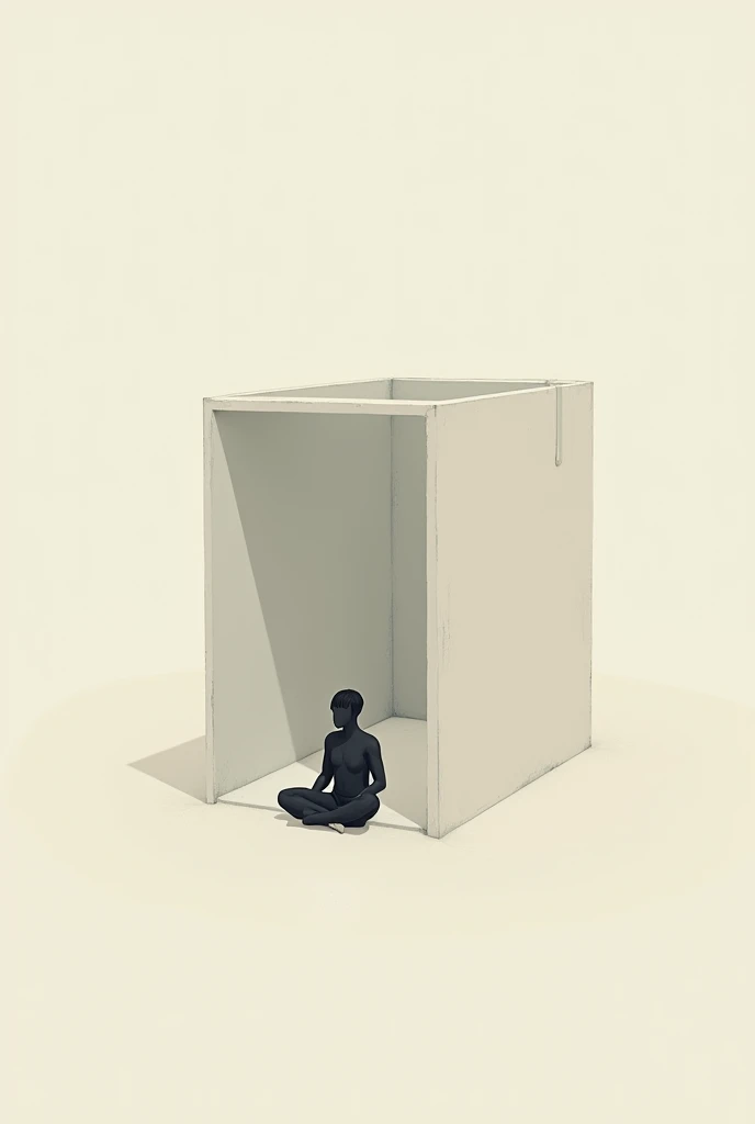 Living in Empty Box 02 by Jorge Oteíza