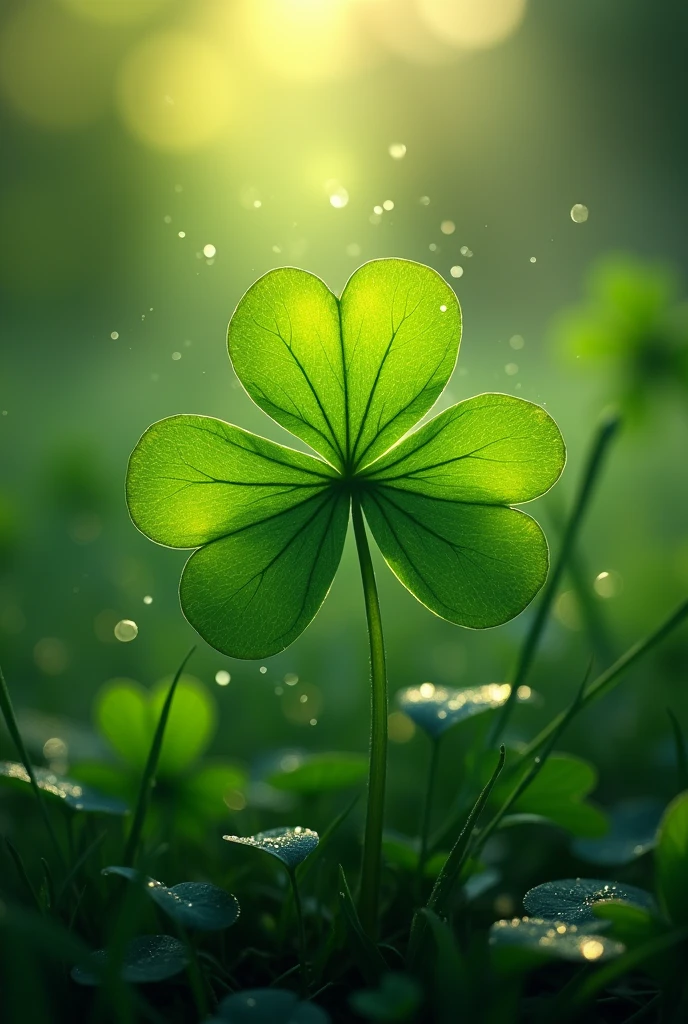 Create a png of a 4 leaf clover 