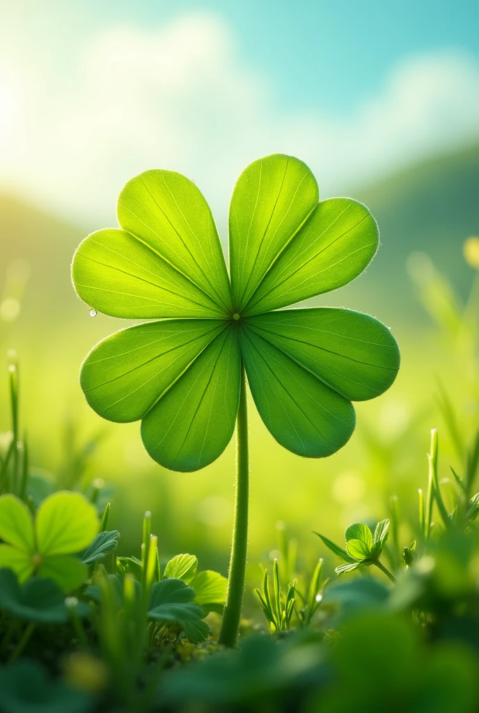 Create a png of a 4 leaf clover 