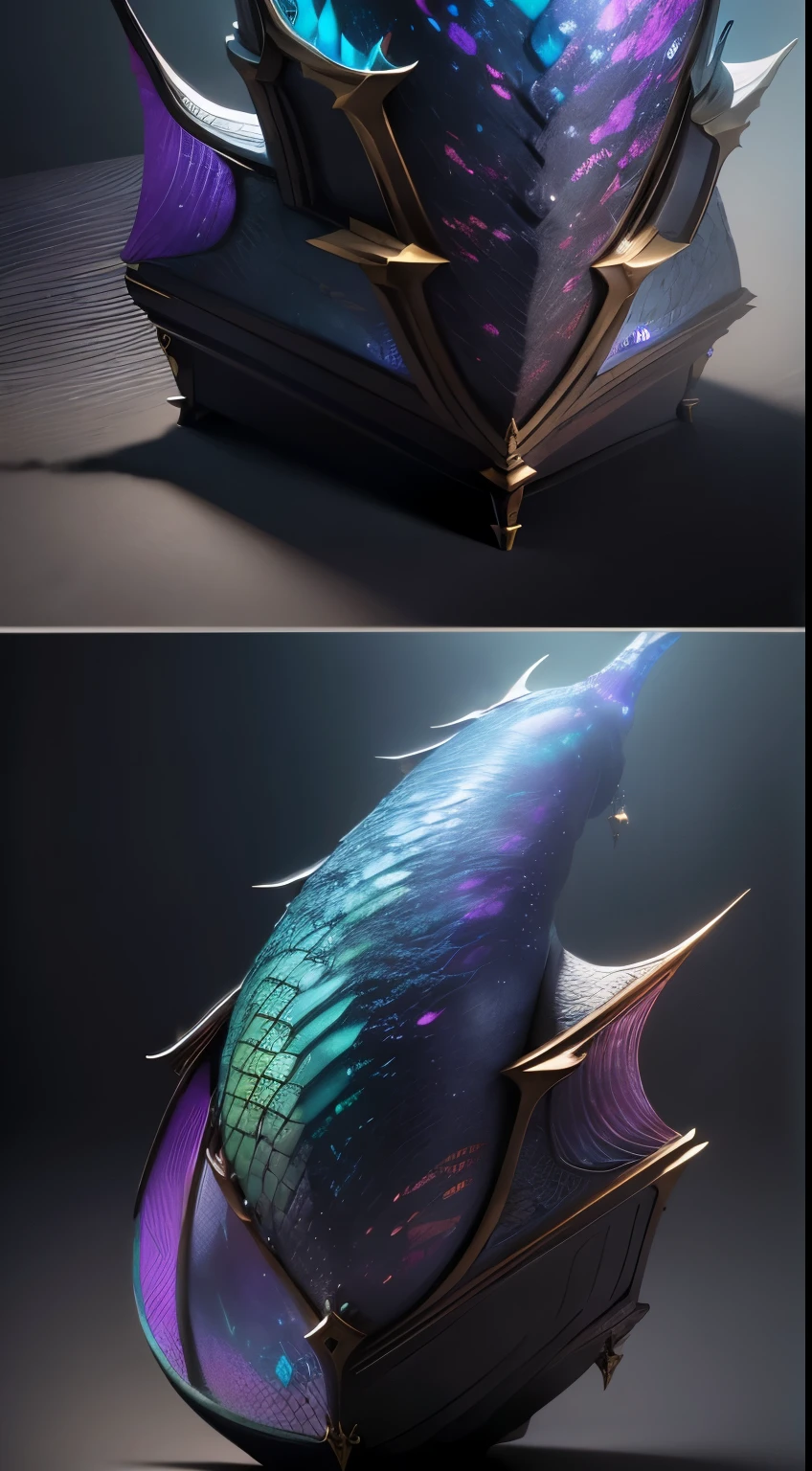 A full body dragon like from the dragon's house with irridescent scales, improve image quality, 4k, best artwork