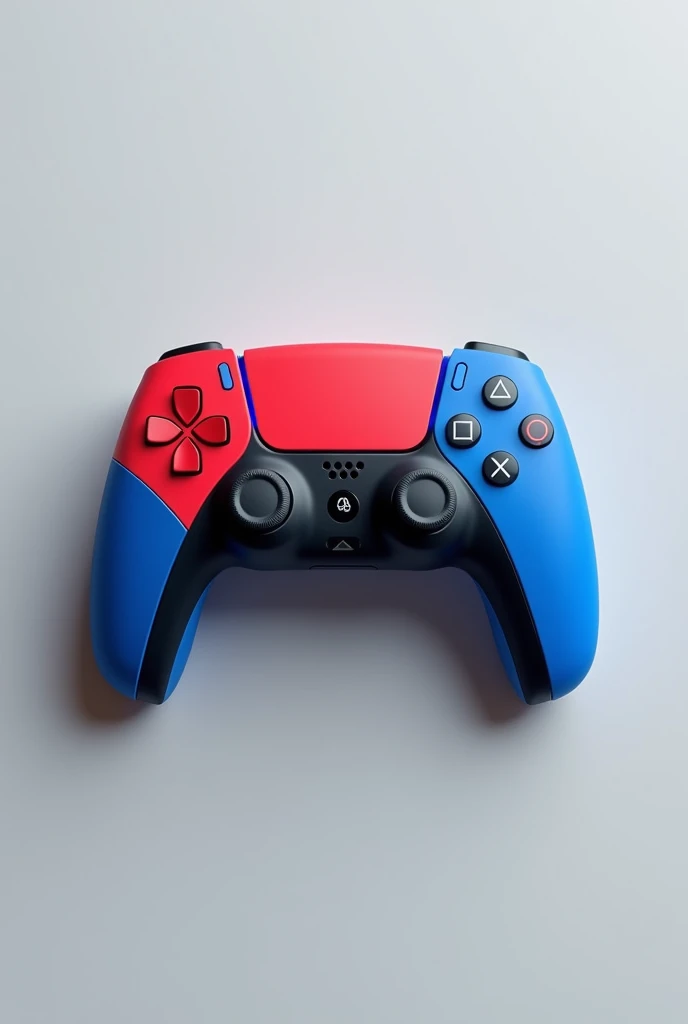 ps5 controller overlay in only red blue and grey theme
