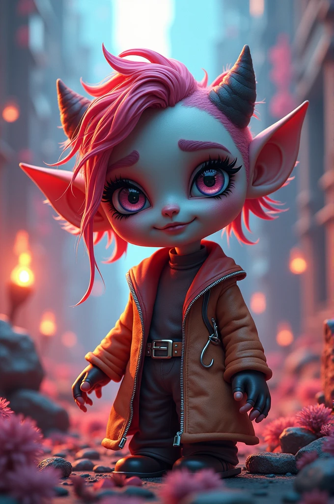 Mascot of a 3D makeup artist image.