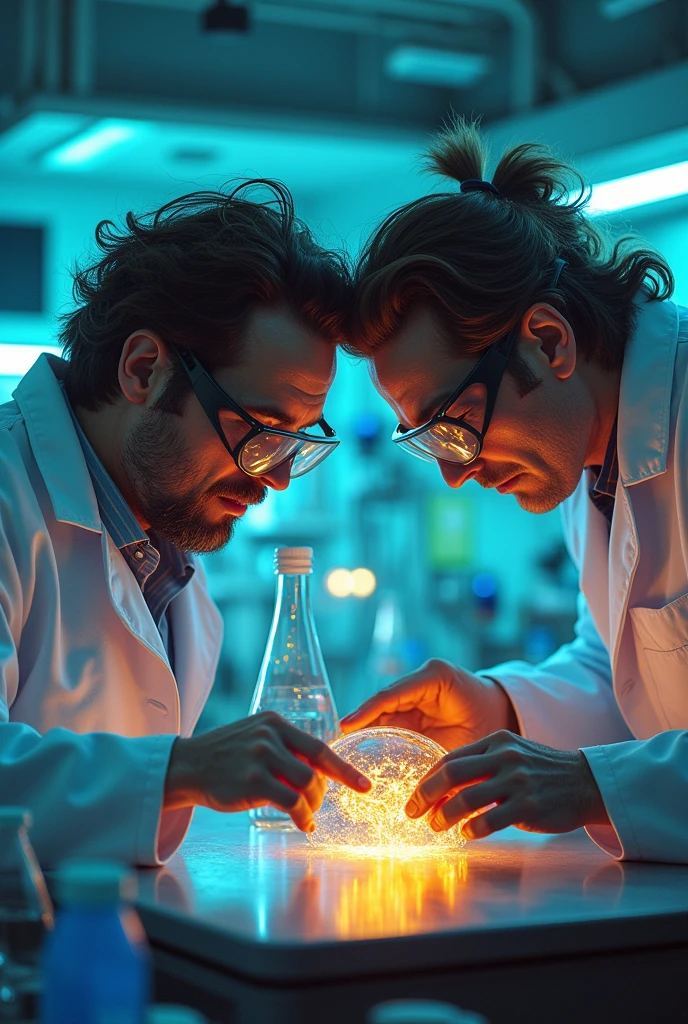 Jim Carrey and Ving Rhames as scientists