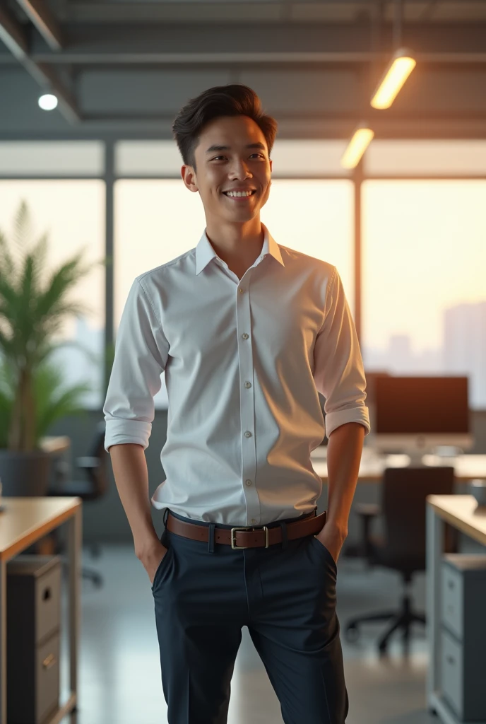 indonesian male 20th Generation attendance at work cute