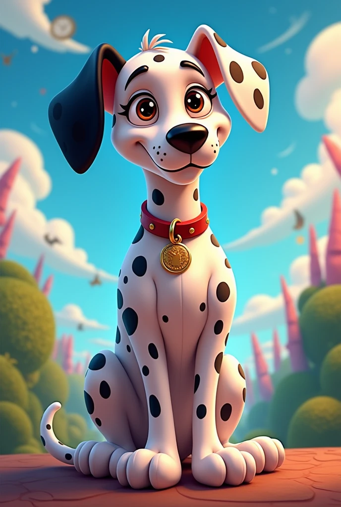 A Scooby-Doo-style Dalmatian.