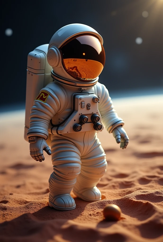  astronaut on Saturn 