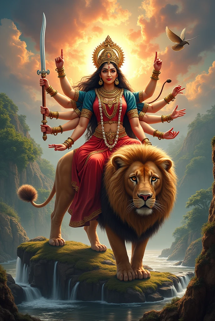 Maa durga horizontal picture 