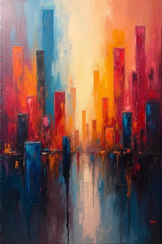 Abstract art painting