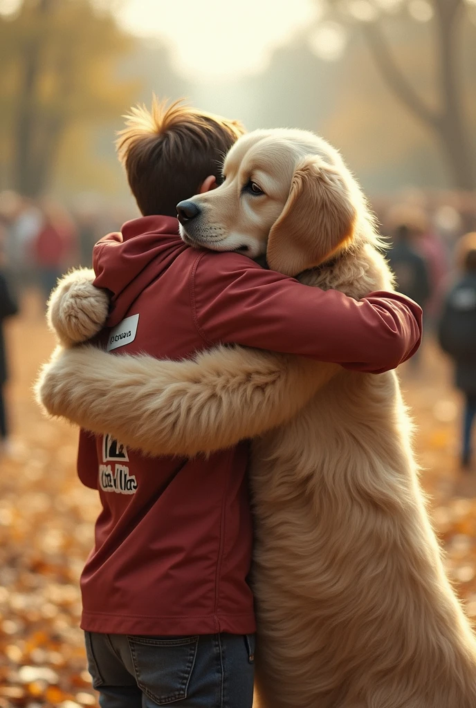 To hug