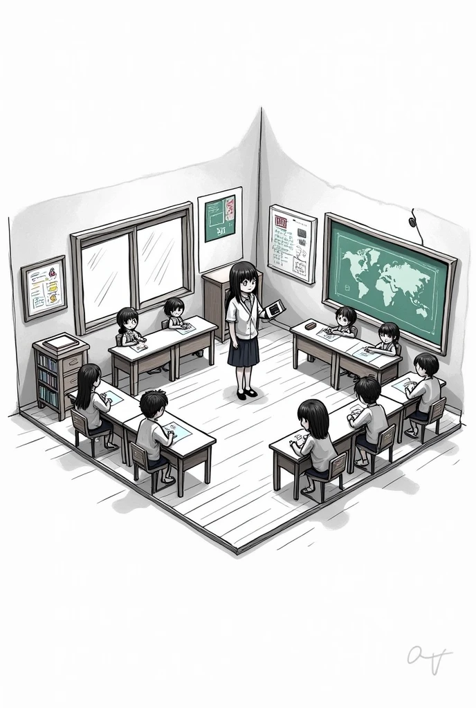 Create a square sketch-type classroom
