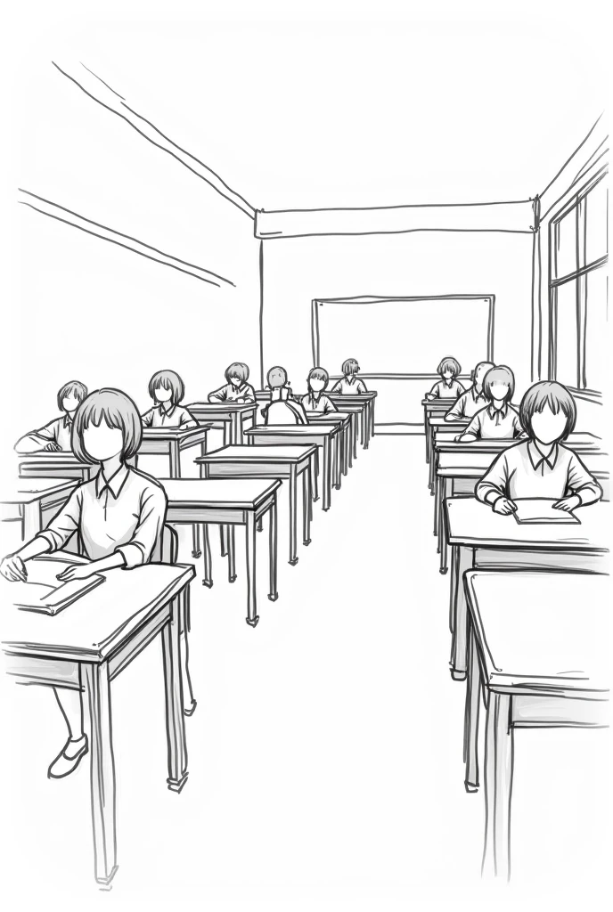 Create a square sketch-type classroom
