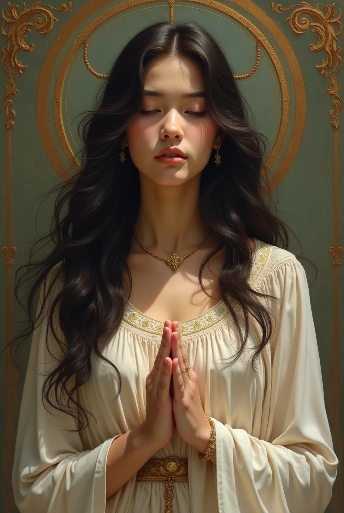 Give me pictures of black haired Christian girls