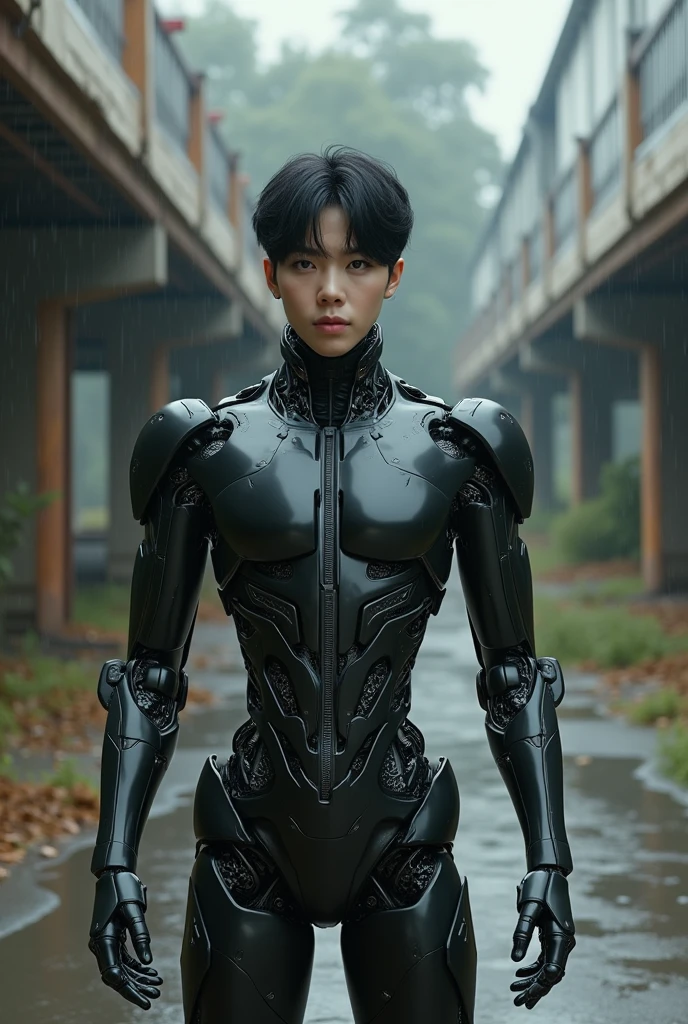 Robot park jimin of bts realist like the game "Detroit"