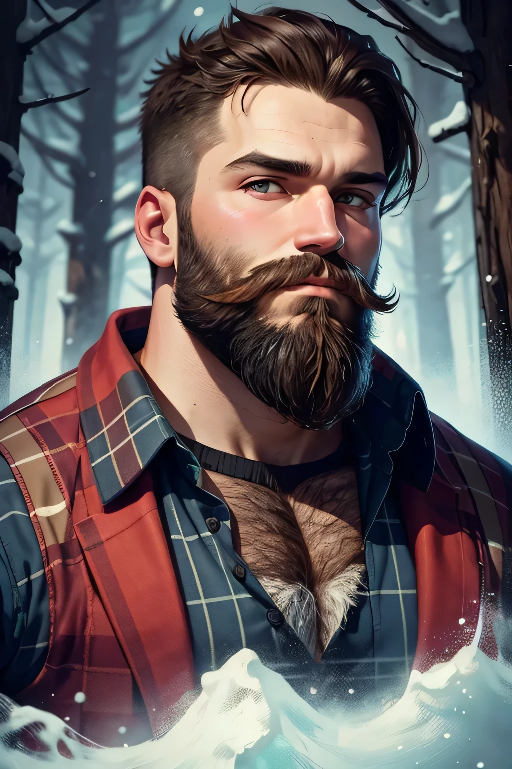 Lumberjack with beard