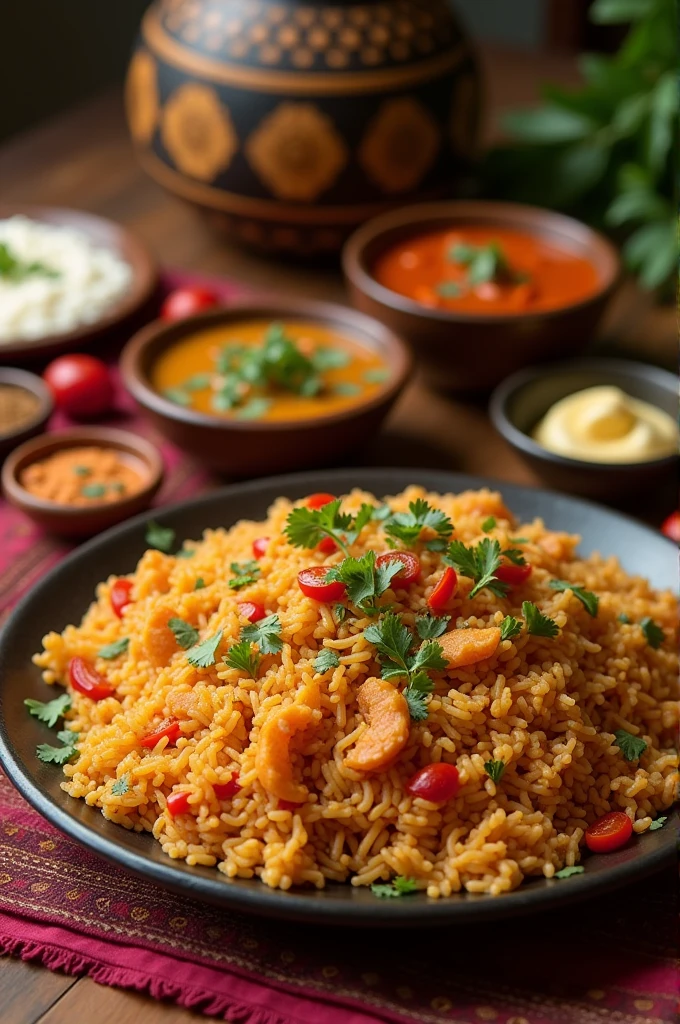 Create an image for Instagram profile picture related to Bangladeshi food or sub-continent food culture