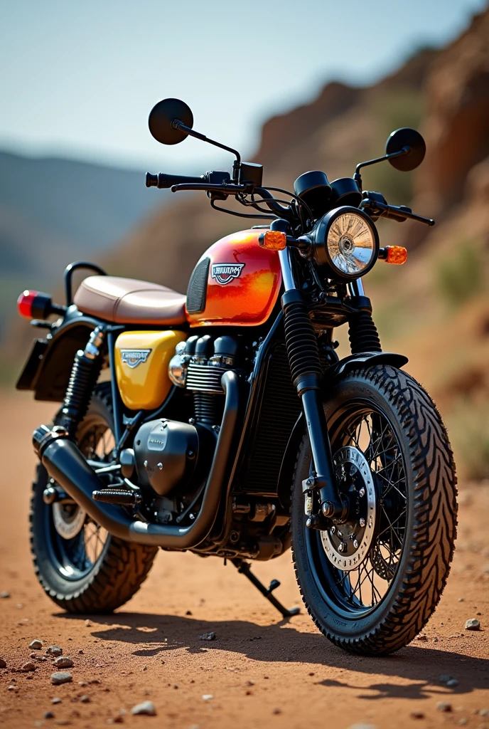 Triumph scrambler 400x with custom paint job
