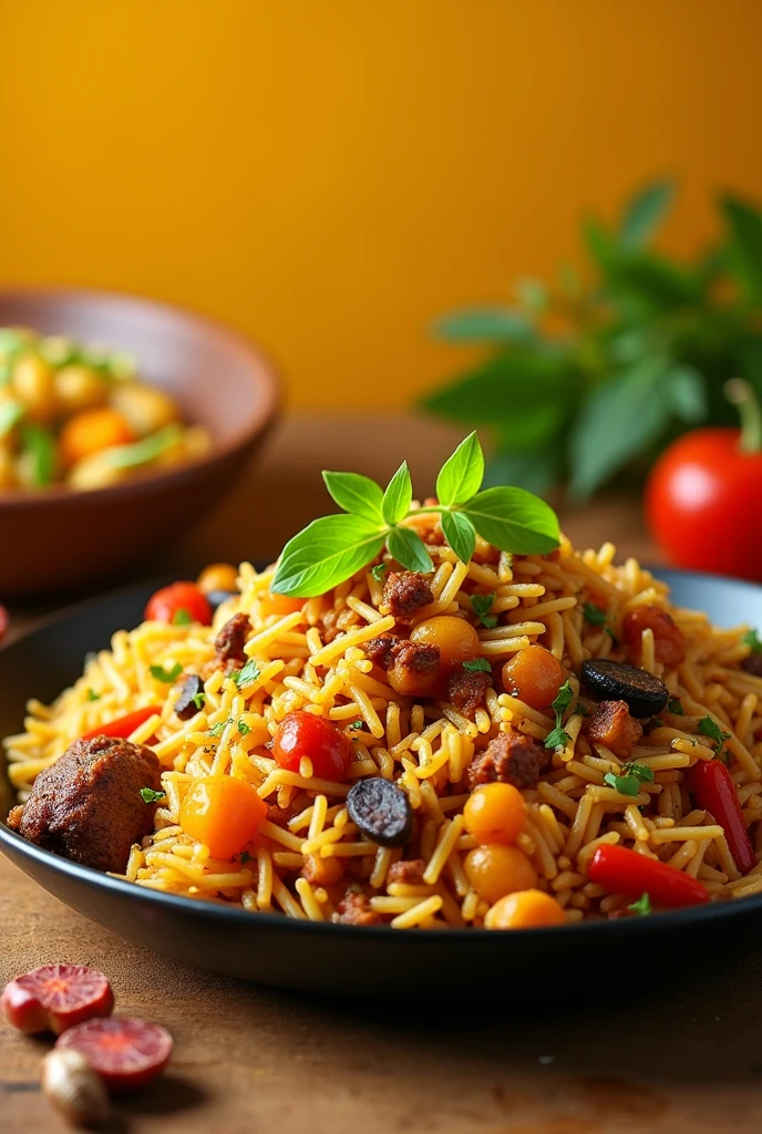 Create an image for Instagram profile picture related to Bangladeshi food or sub-continent food