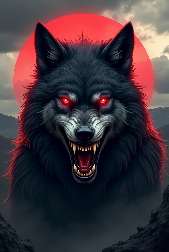 Mexican army style logo that inspires fear Relationship with the monstrous and demonic wolf
