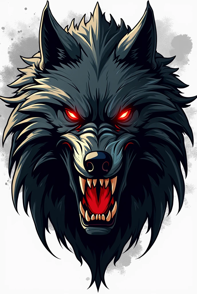 Mexican army style logo that inspires fear Relationship with the monstrous and demonic wolf something you put on a colorless soldier&#39;s patch